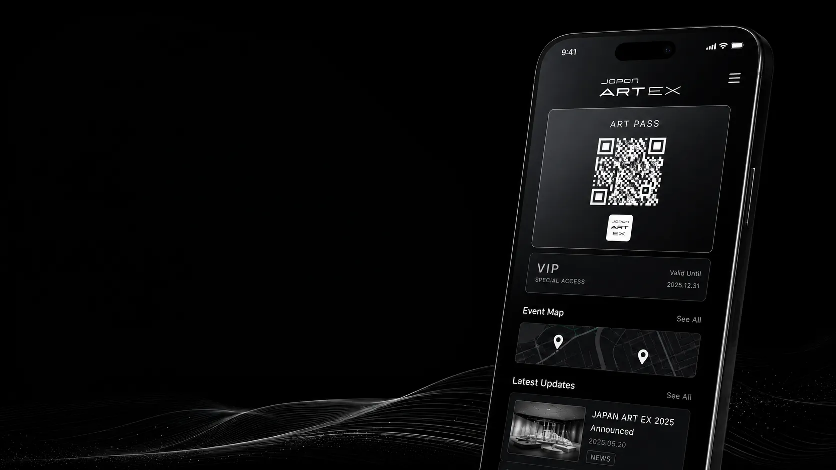 The japan ART EX app for art events